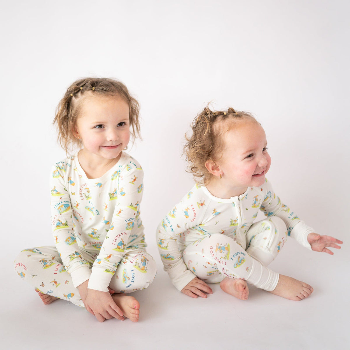 FancyPrince Mother's Day Bunny Love Kid Two-Piece Pajama Set
