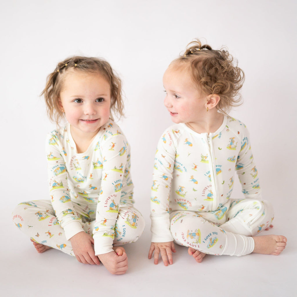 FancyPrince Mother's Day Bunny Love Kid Two-Piece Pajama Set