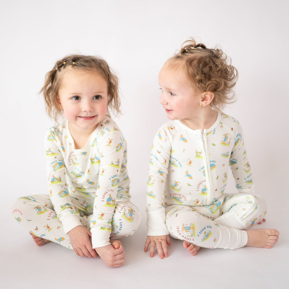 FancyPrince Mother's Day Bunny Love Kid Two-Piece Pajama Set