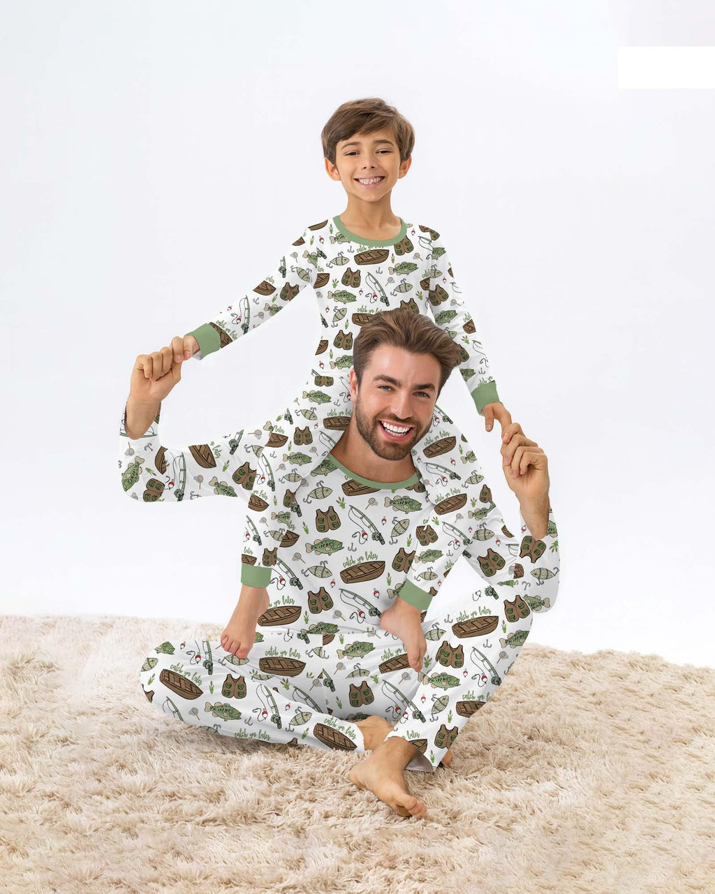 Catch Ya Later Bamboo Two Piece Long Sleeve Pajama Set