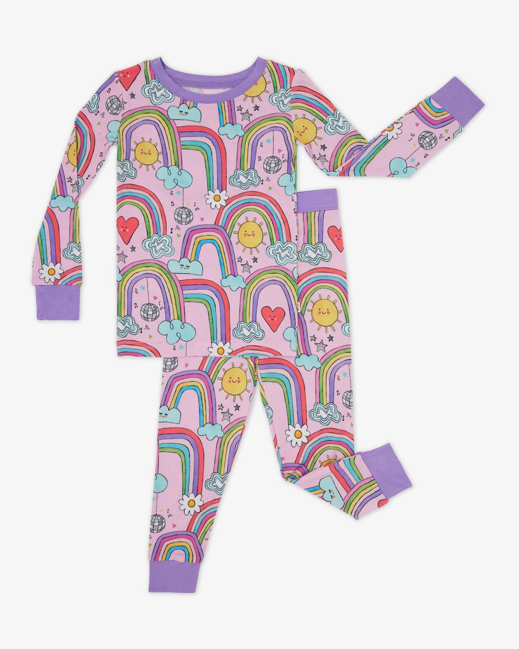 Disco Rainbows Two-Piece Pajama Set