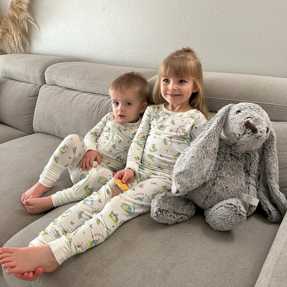 FancyPrince Mother's Day Bunny Love Kid Two-Piece Pajama Set