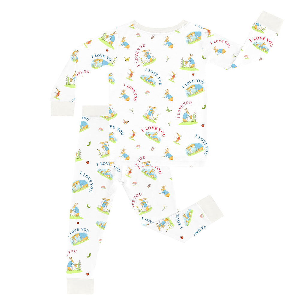 FancyPrince Mother's Day Bunny Love Kid Two-Piece Pajama Set