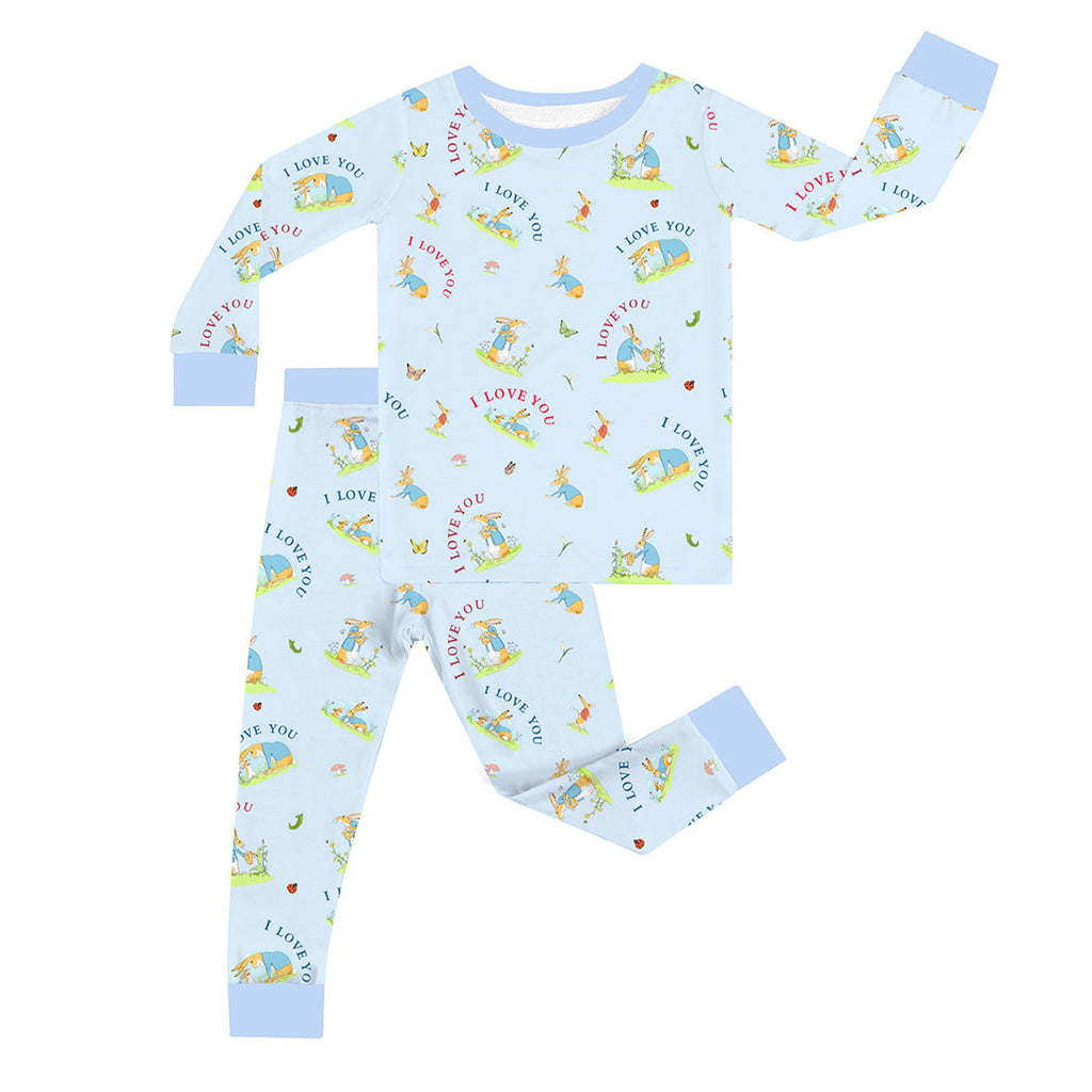 FancyPrince Mother's Day Bunny Love Kid Two-Piece Pajama Set