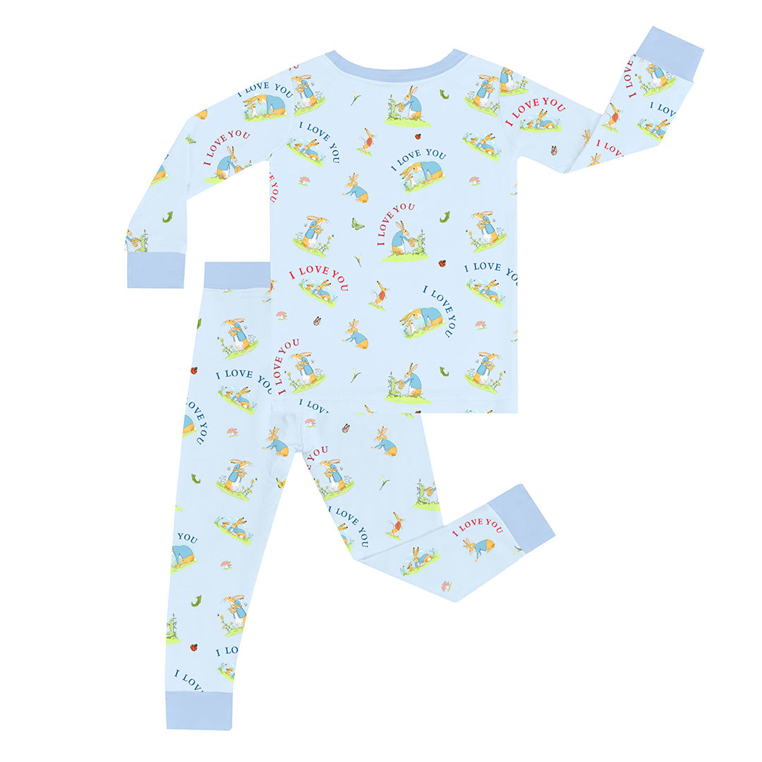 FancyPrince Mother's Day Bunny Love Kid Two-Piece Pajama Set