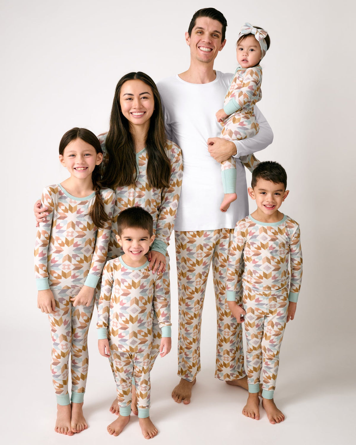 Kaleidoscope Dreams Ribbed Two-Piece Pajama Set