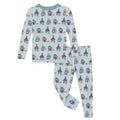 Long Sleeve Pajama Set - Illusion Blue Three Little Pigs