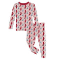 Long Sleeve Pajama Set - Baby Rose Little Red Let's Be Friends