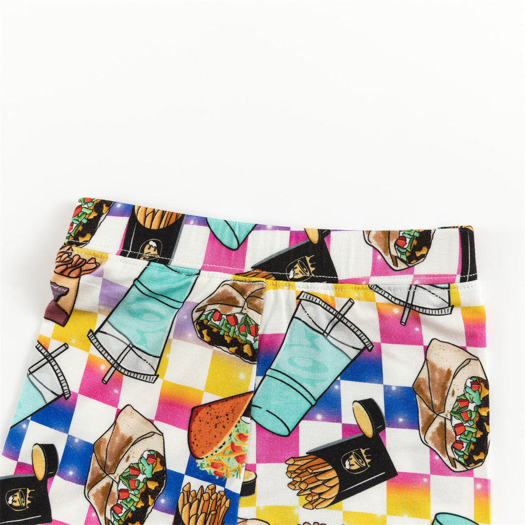 Sandwich Fries Kids Bamboo Two-Piece Pajama Set