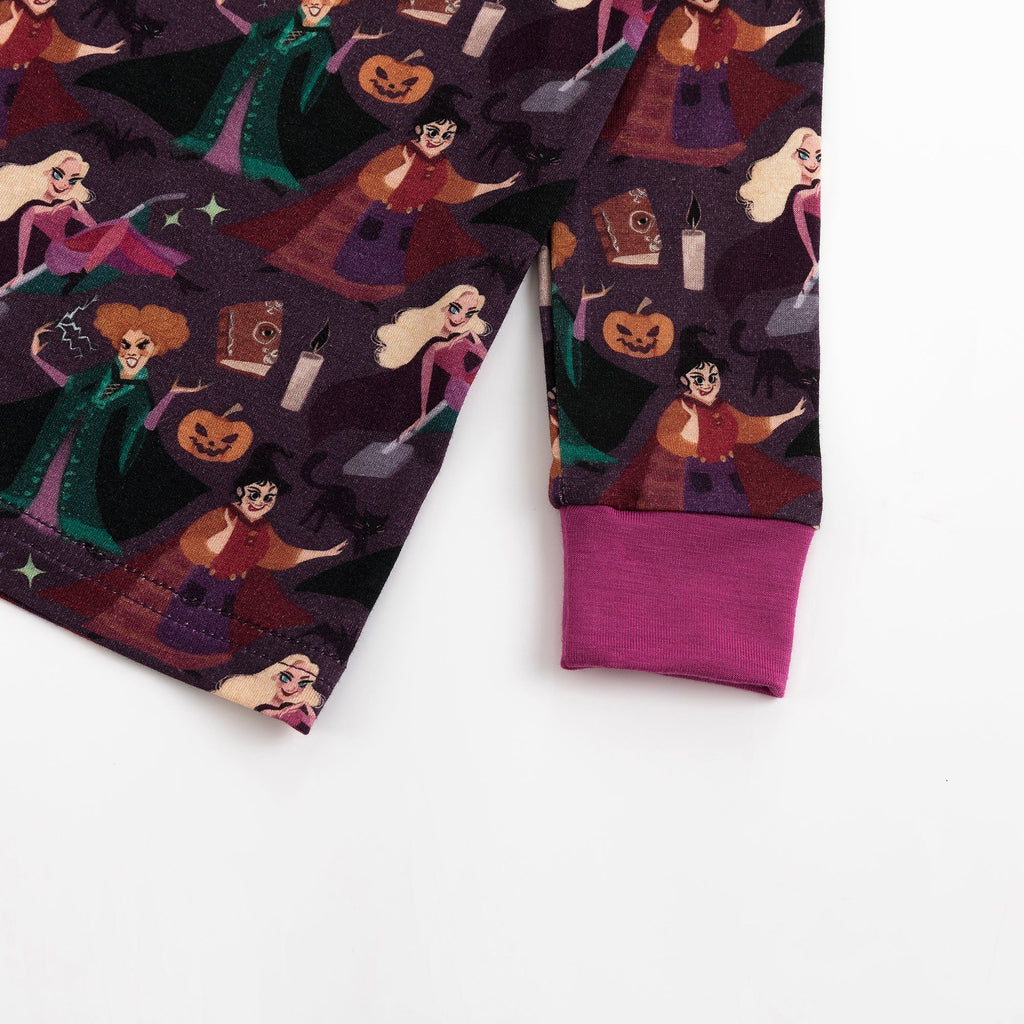 Halloween Crazy Witch Bamboo Two-Piece Long Sleeve Pajama Set