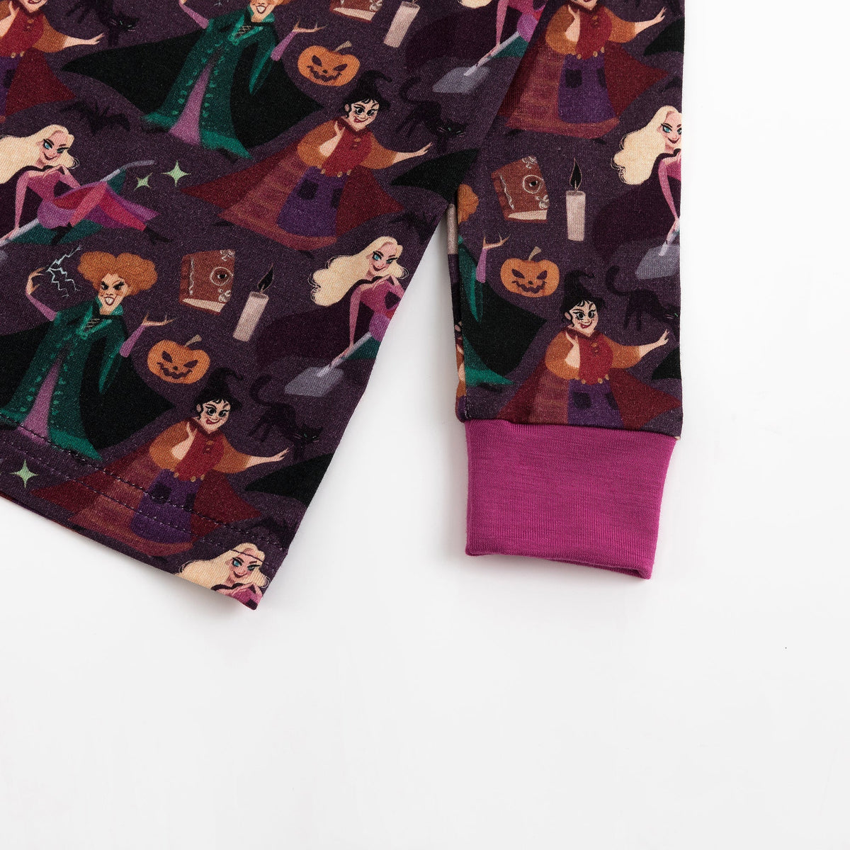 Halloween Crazy Witch Bamboo Two-Piece Long Sleeve Pajama Set