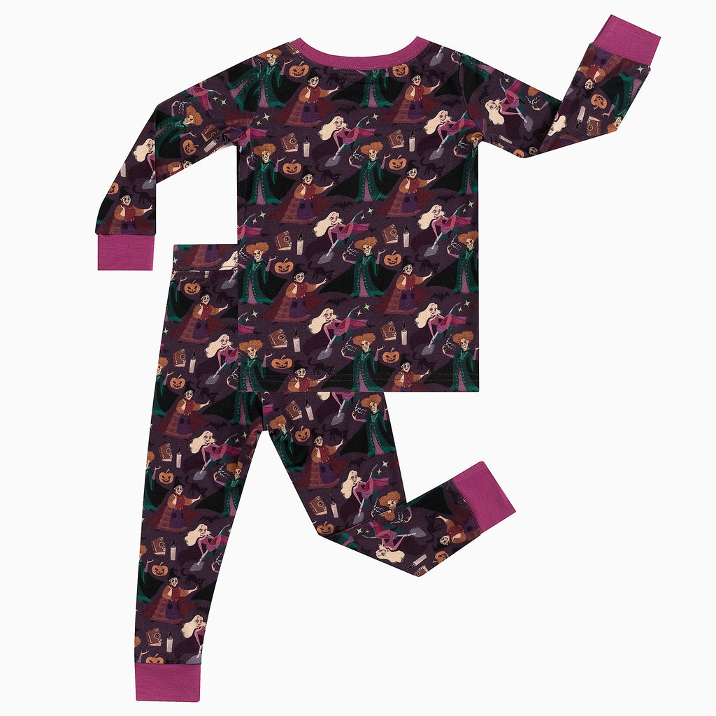 Halloween Crazy Witch Bamboo Two-Piece Long Sleeve Pajama Set