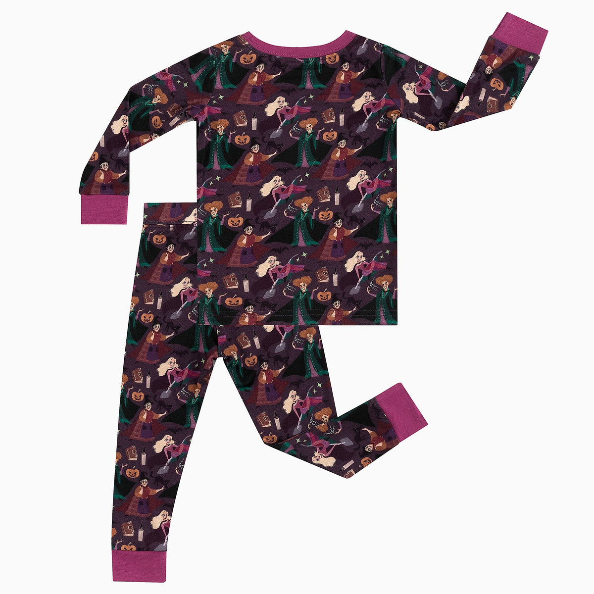 Halloween Crazy Witch Bamboo Two-Piece Long Sleeve Pajama Set