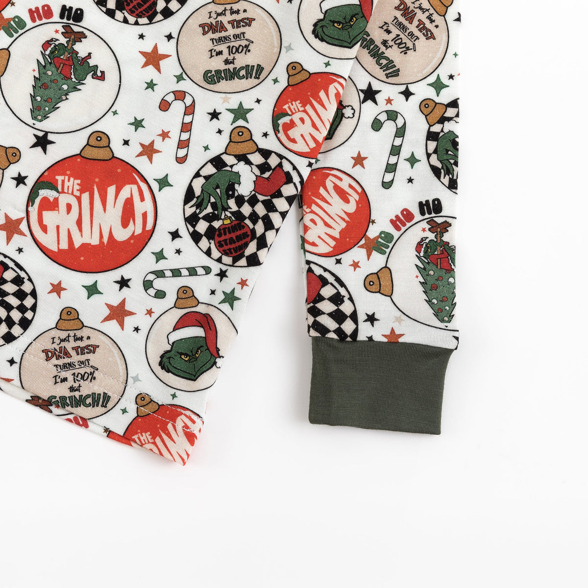 Christmas Tree Green Guy Two-Piece Bamboo Viscose Pajama Set