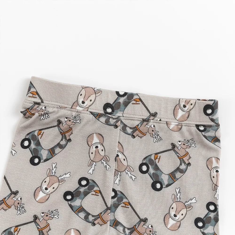 Christmas Deer Car Bamboo Long Sleeve Pajama Set