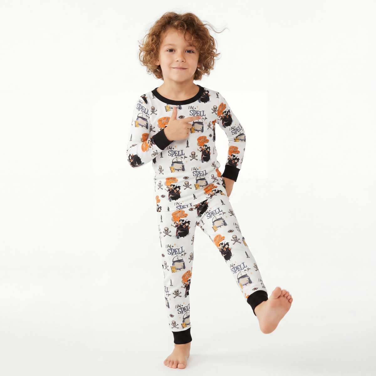 Halloween Witch Magic Potion Bamboo Long Sleeve Pajama Set