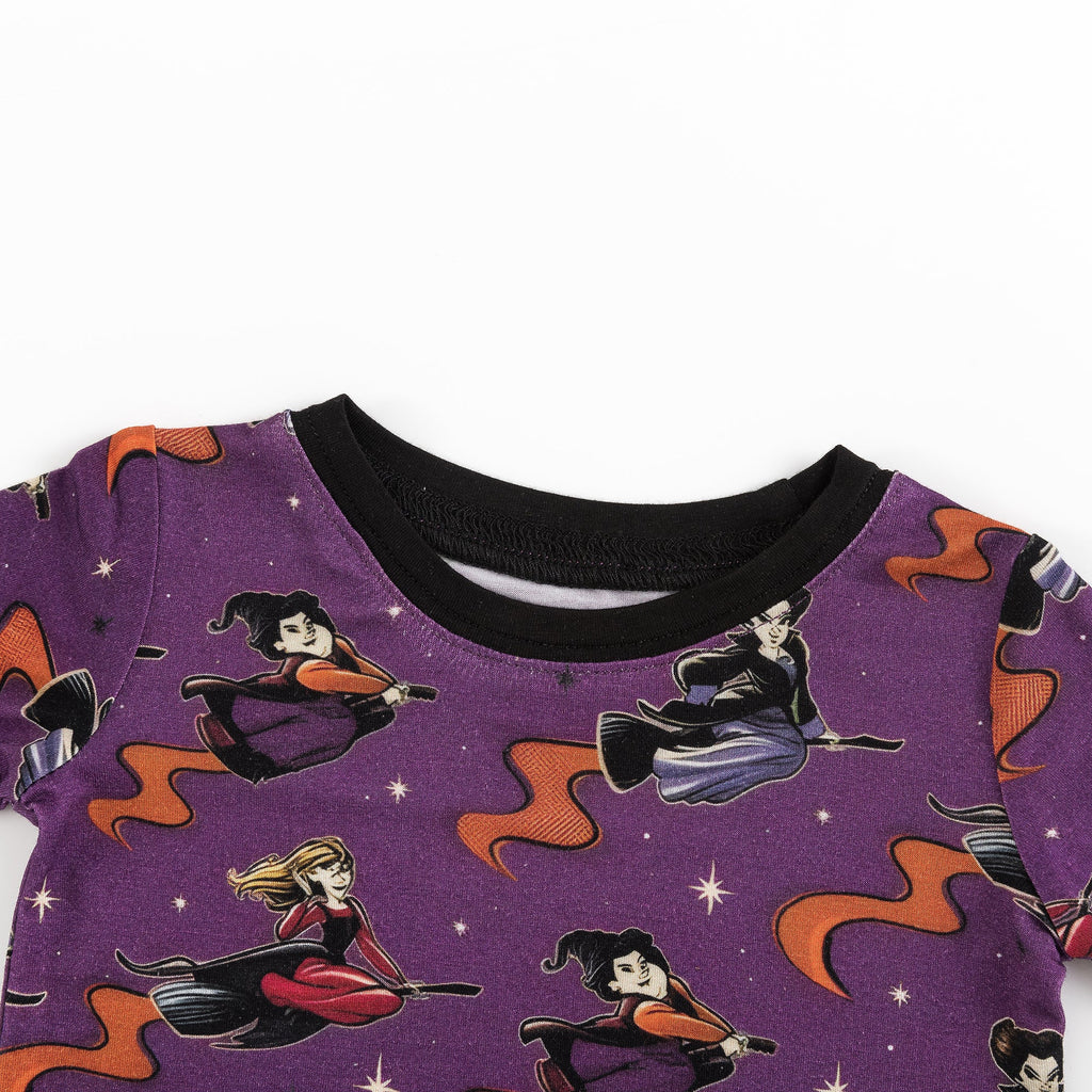 Halloween Witch Bamboo Two-Piece Long Sleeve Pajama Set