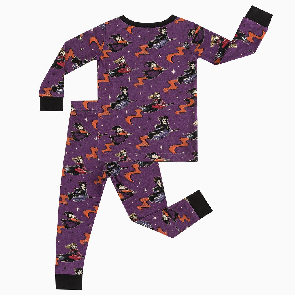 Halloween Witch Bamboo Two-Piece Long Sleeve Pajama Set