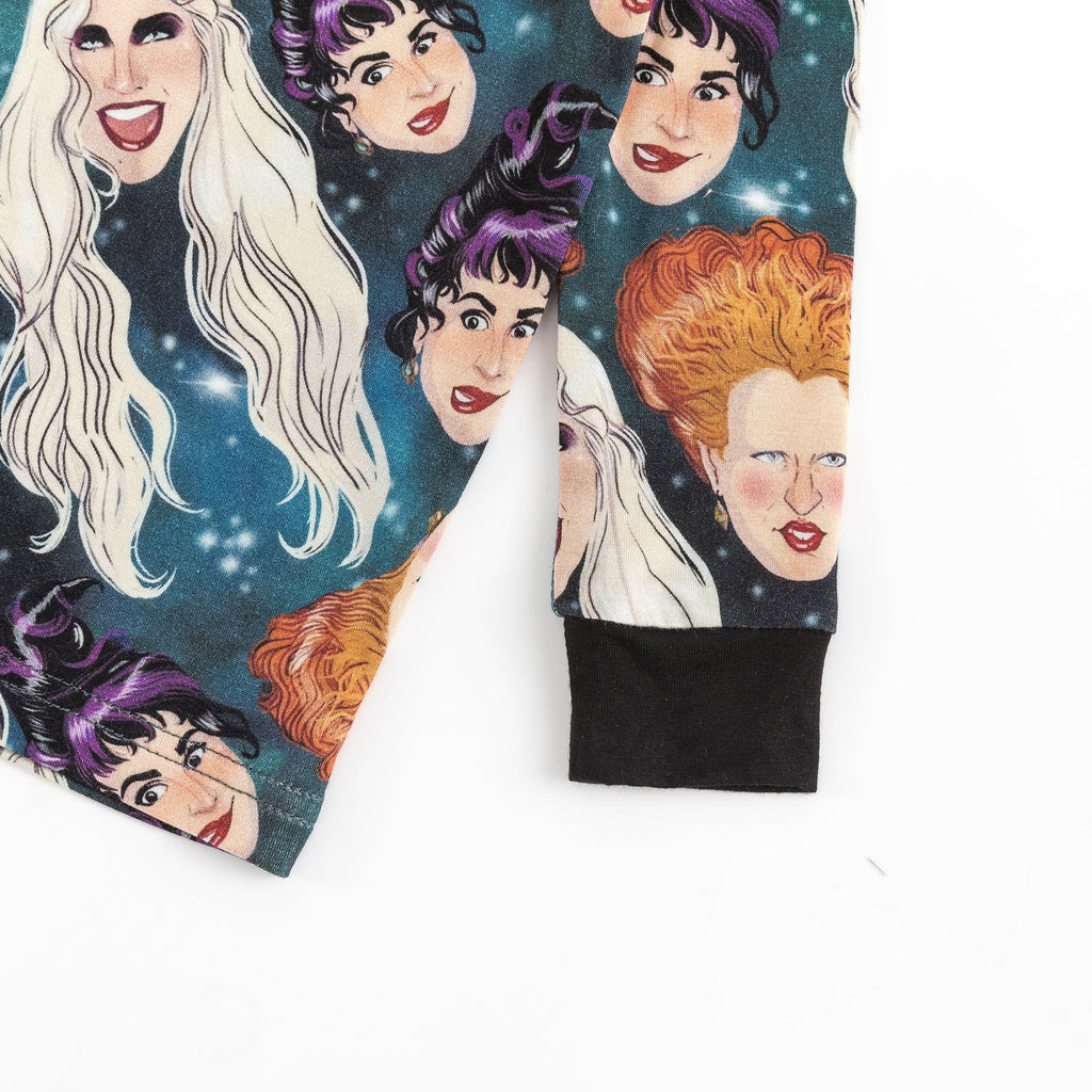 Halloween Witch Head Pattern Bamboo 2 Piece Pajama Set