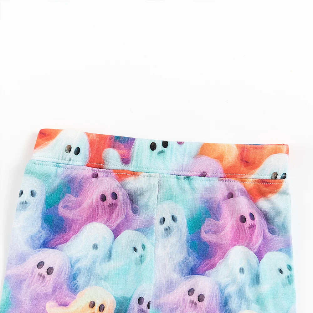 Halloween Rainbow Ghost Bamboo Long Sleeve Pajama Set