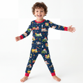 Christmas Winter Trucks Ride Adventure Kids Bamboo Two-Piece Pajama Set