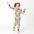 Christmas Farm Animals Kids Bamboo Two-Piece Pajama Set