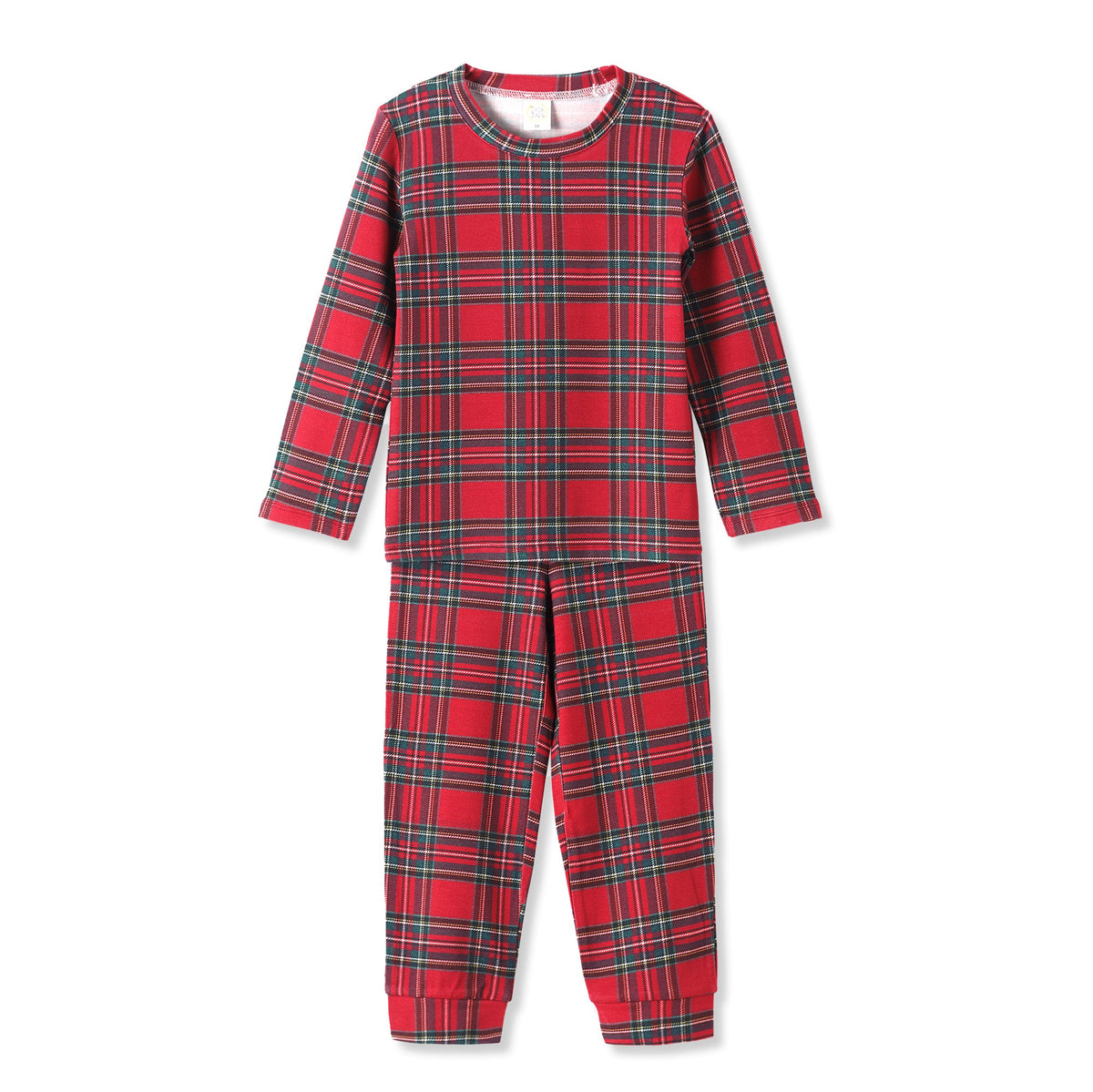 Christmas Kids' Bamboo Pajama Set – Classic Tartan Holiday