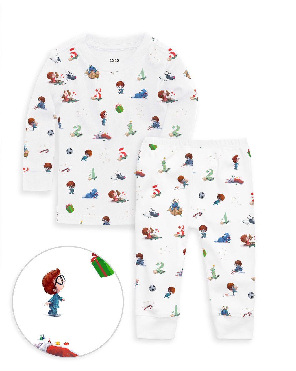 The Organic Long Sleeve Pajama Set [5 More Sleeps 'til Christmas]