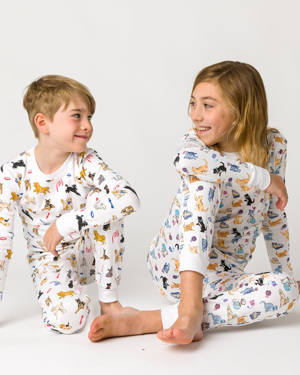 The Organic Long Sleeve Pajama Set [Cat Nap]