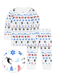 The Organic Long Sleeve Pajama Set [Alpine Ski]