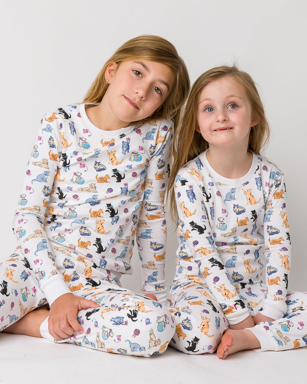 The Organic Long Sleeve Pajama Set [Cat Nap]
