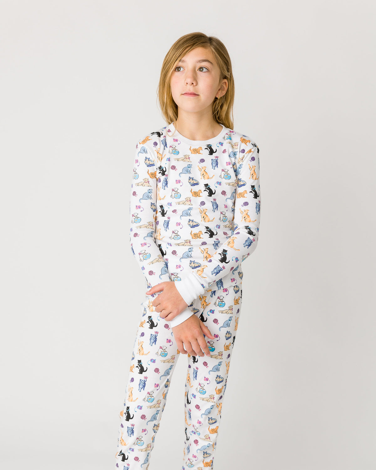 The Organic Long Sleeve Pajama Set [Cat Nap]
