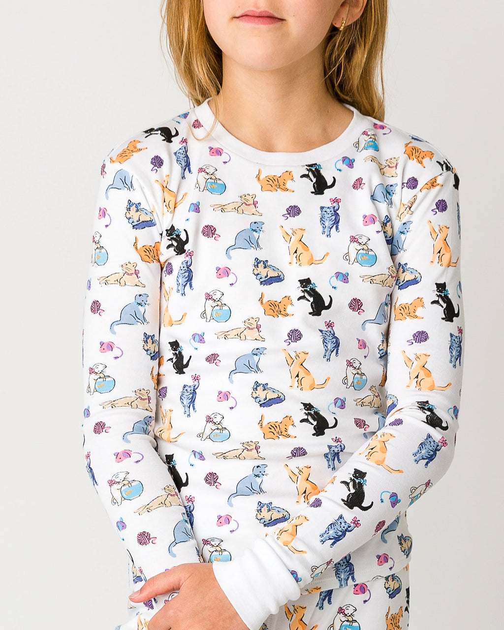 The Organic Long Sleeve Pajama Set [Cat Nap]