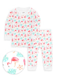 The Organic Long Sleeve Pajama Set [Flamingos]