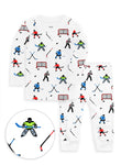 The Organic Long Sleeve Pajama Set [Hockey]