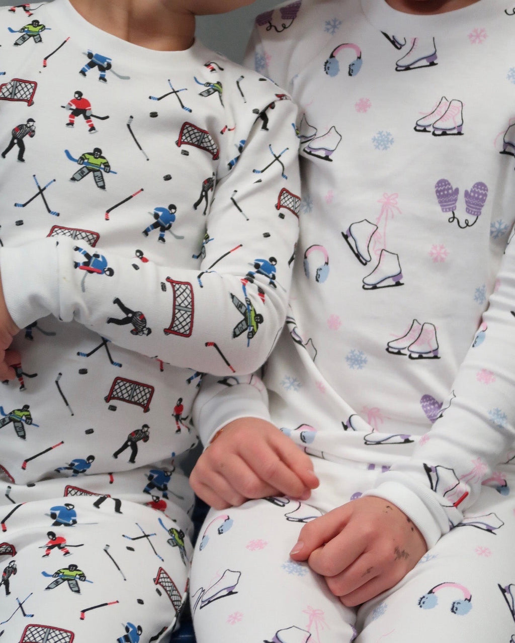 The Organic Long Sleeve Pajama Set [Hockey]