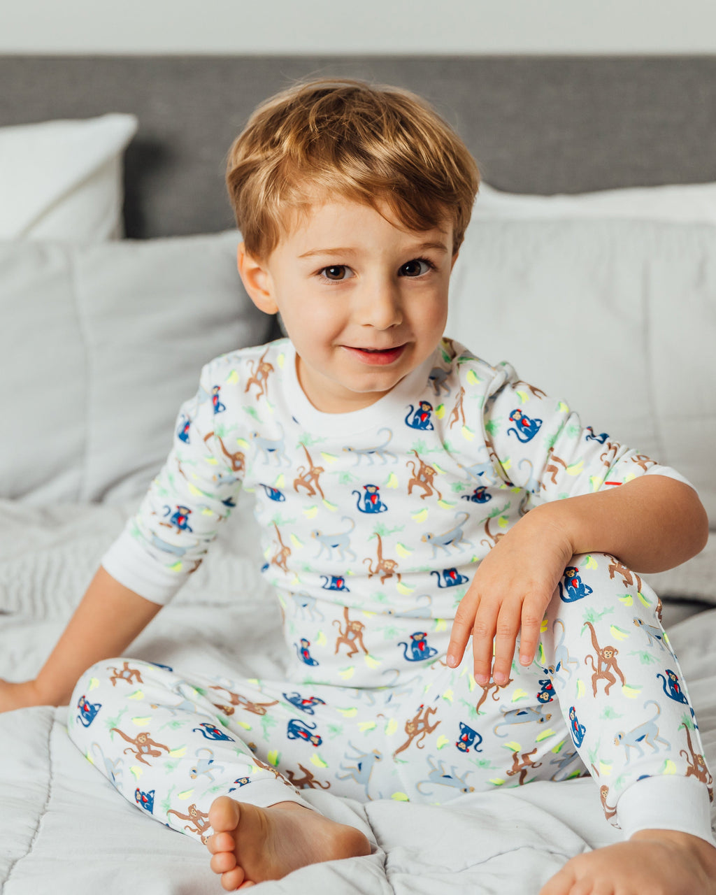 The Organic Long Sleeve Pajama Set [Monkeying Around]