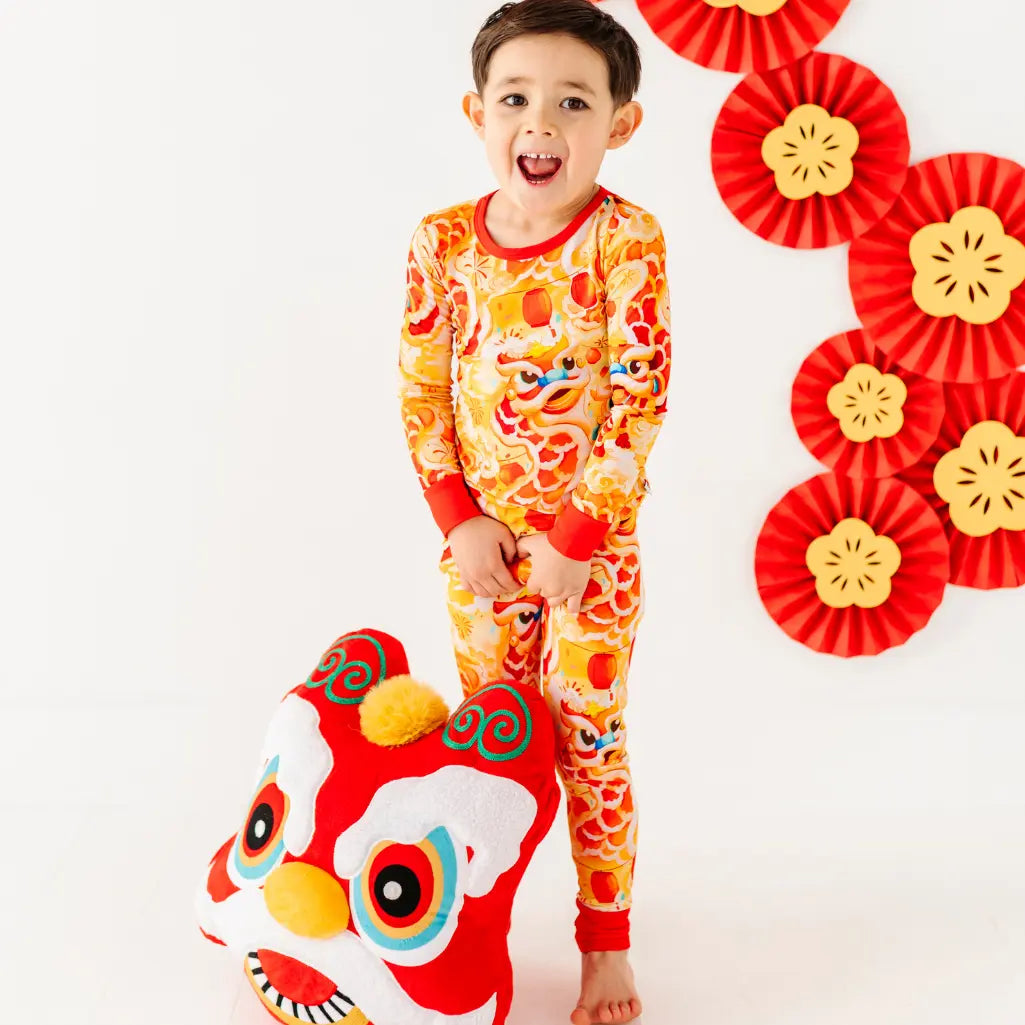 Lion Dancers Pajama Set