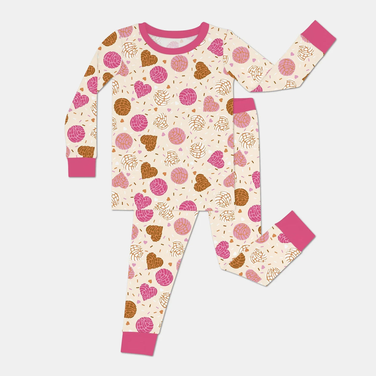 Sweet Concha Bamboo Two Piece Long Sleeve Pajama Set