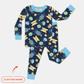 Express Train Christmas Bamboo Two Piece Long Sleeve Pajama Set