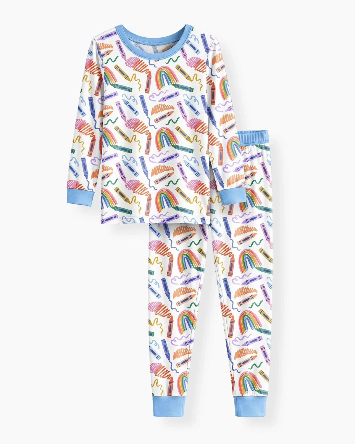 Crayon Chaos Bamboo Two Piece Long Sleeve Pajama Set