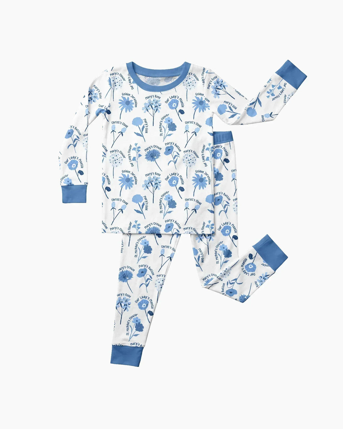 Mary's Garden Bamboo Two Piece Long Sleeve Pajama Set