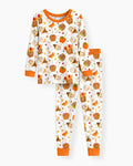 Fall Caramel Apple Family Matching Bamboo Two Piece Long Sleeve Pajama Set