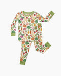 Veggie Friends Family Matching Bamboo Two Piece Long Sleeve Pajama Set