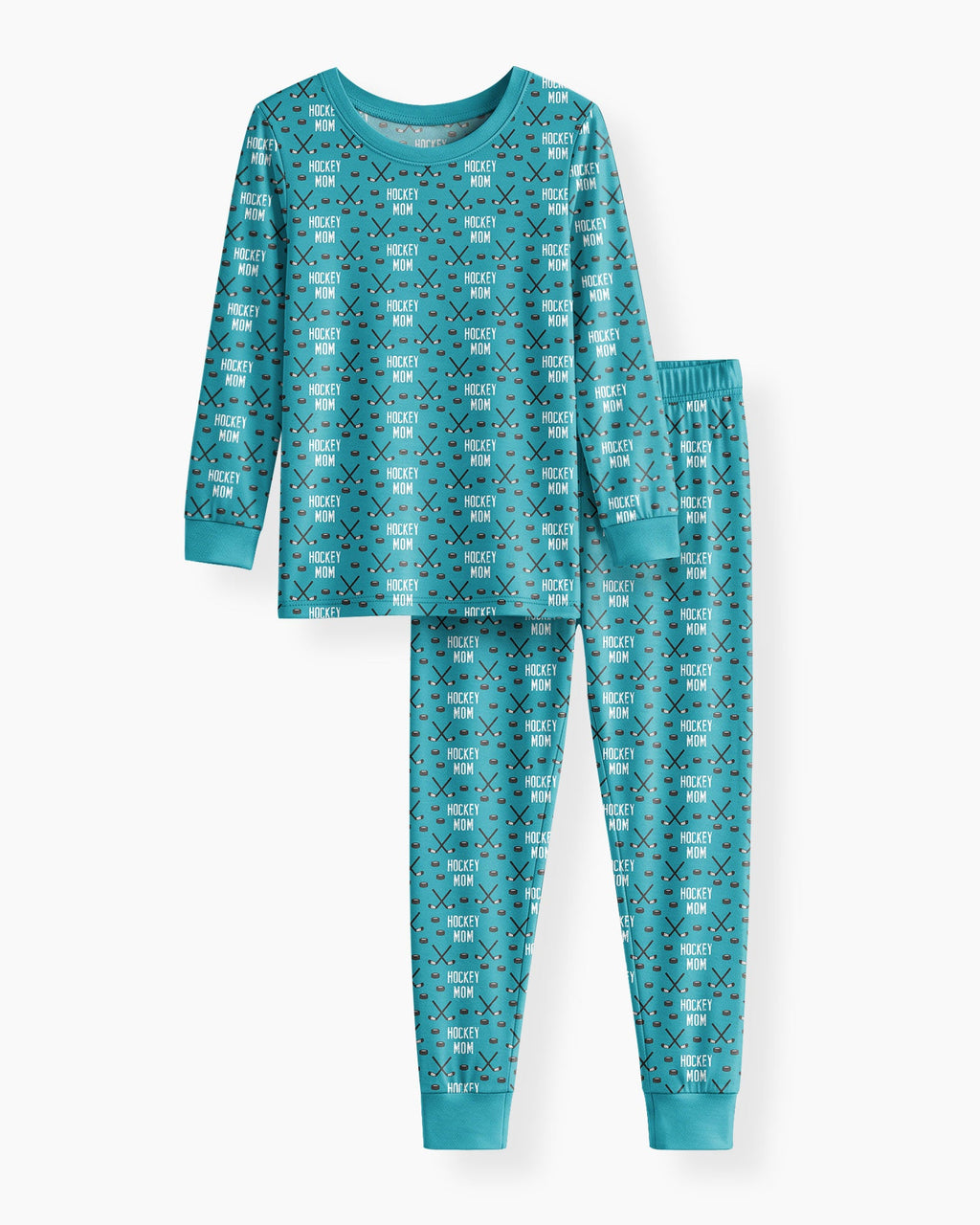 Hockey Mom Bamboo Two Piece Long Sleeve Pajama Set