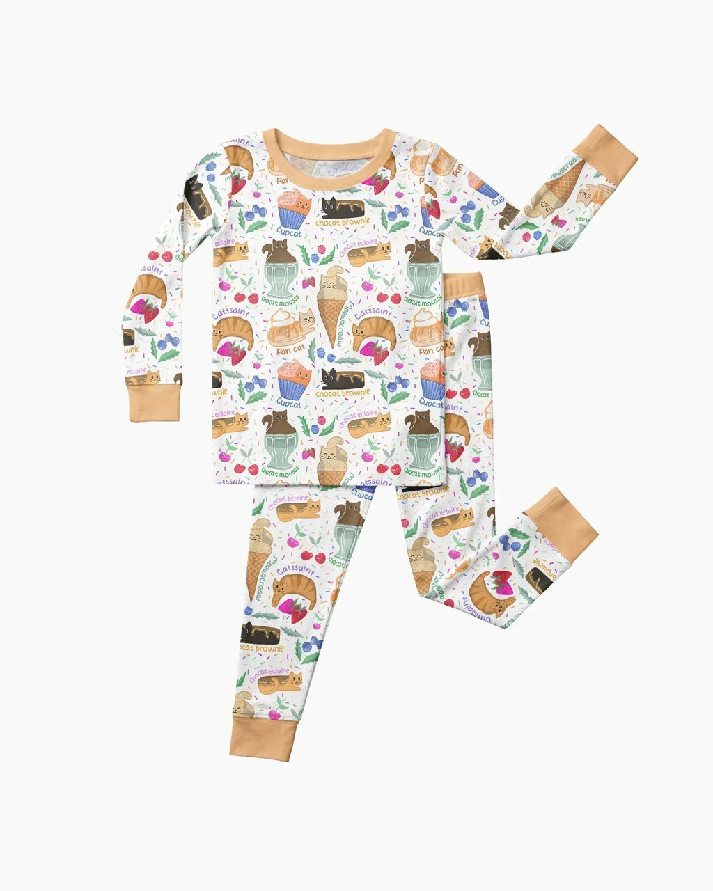 Purrfect Treats Bamboo Two Piece Long Sleeve Pajama Set