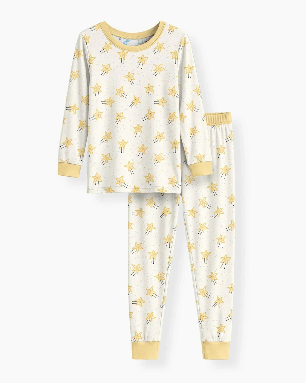 Happy Little Stars Family Matching Bamboo Two Piece Long Sleeve Pajama Set