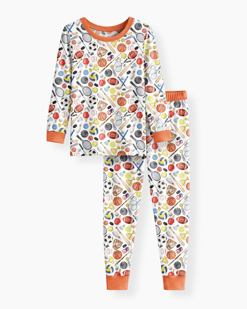 So Much Fun with Sports Bamboo Two Piece Long Sleeve Pajama Set