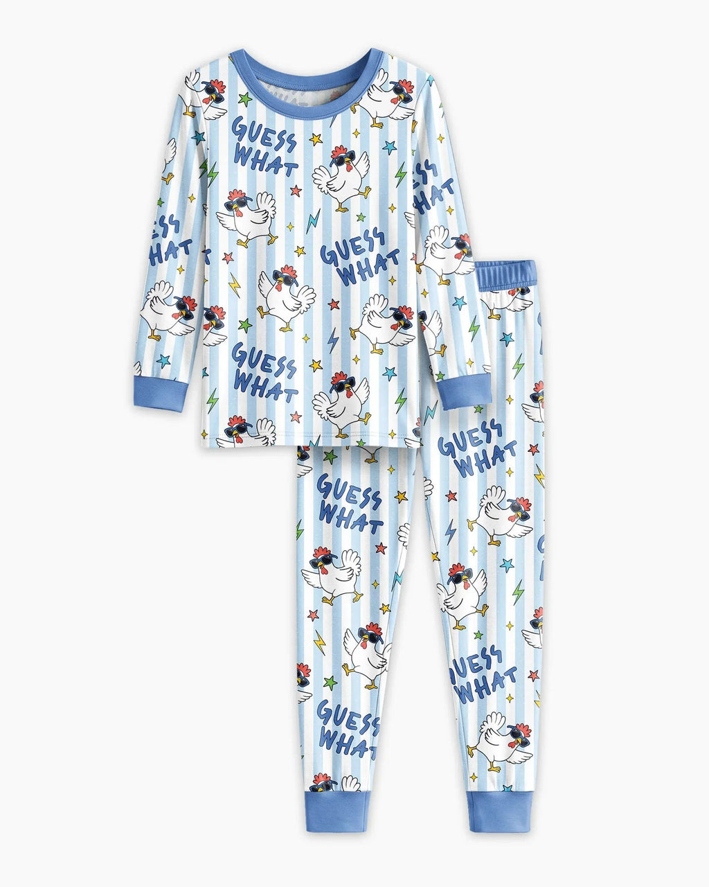 Guess What? Chicken Butt! Bamboo Two Piece Long Sleeve Pajama Set