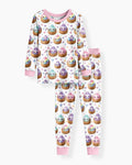 Cute Glitter Dumpling Two Piece Long Sleeve Pajama Set